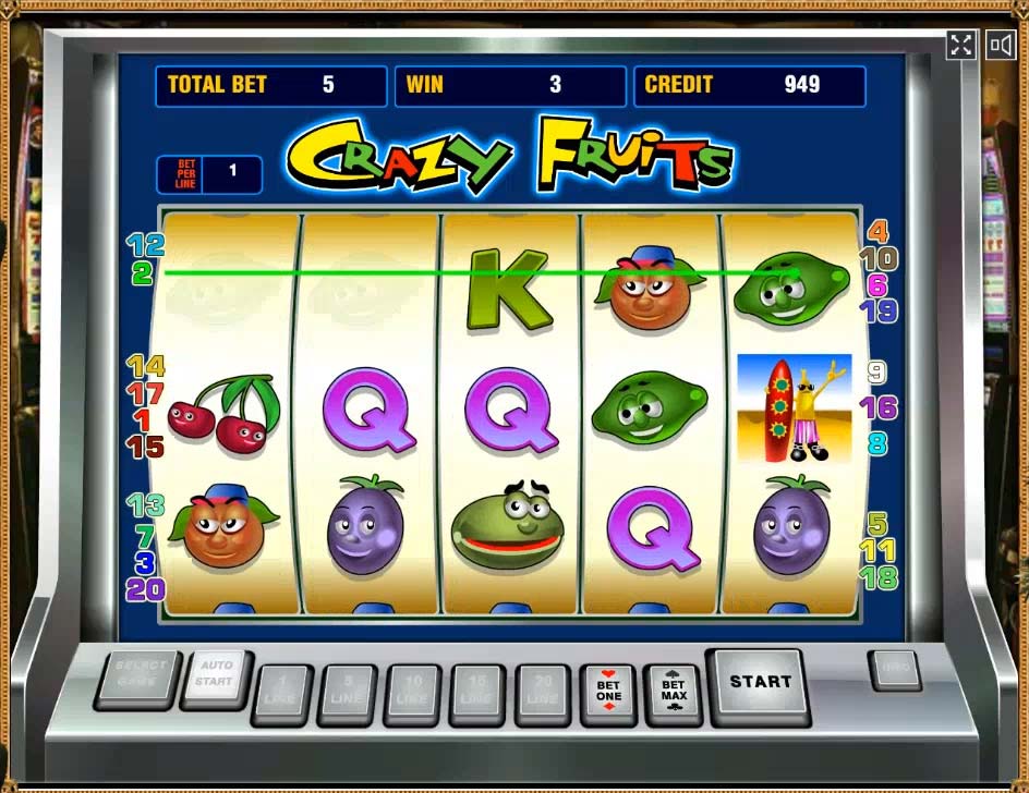 Maquina de casino Crazy Fruits