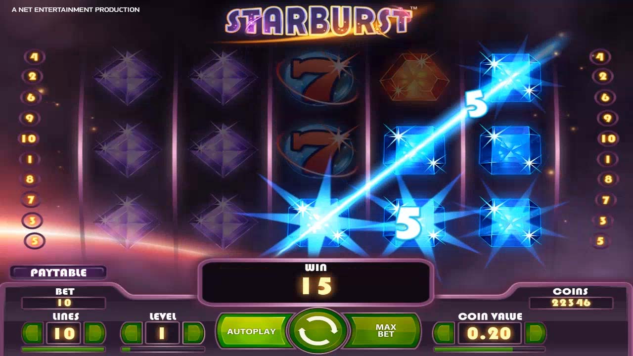 Maquina de casino Starburst