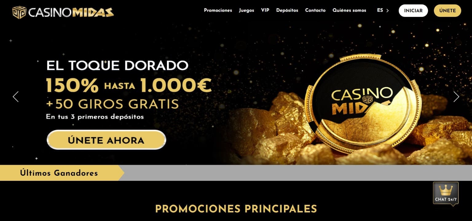 Sitio web oficial de la Midas Casino