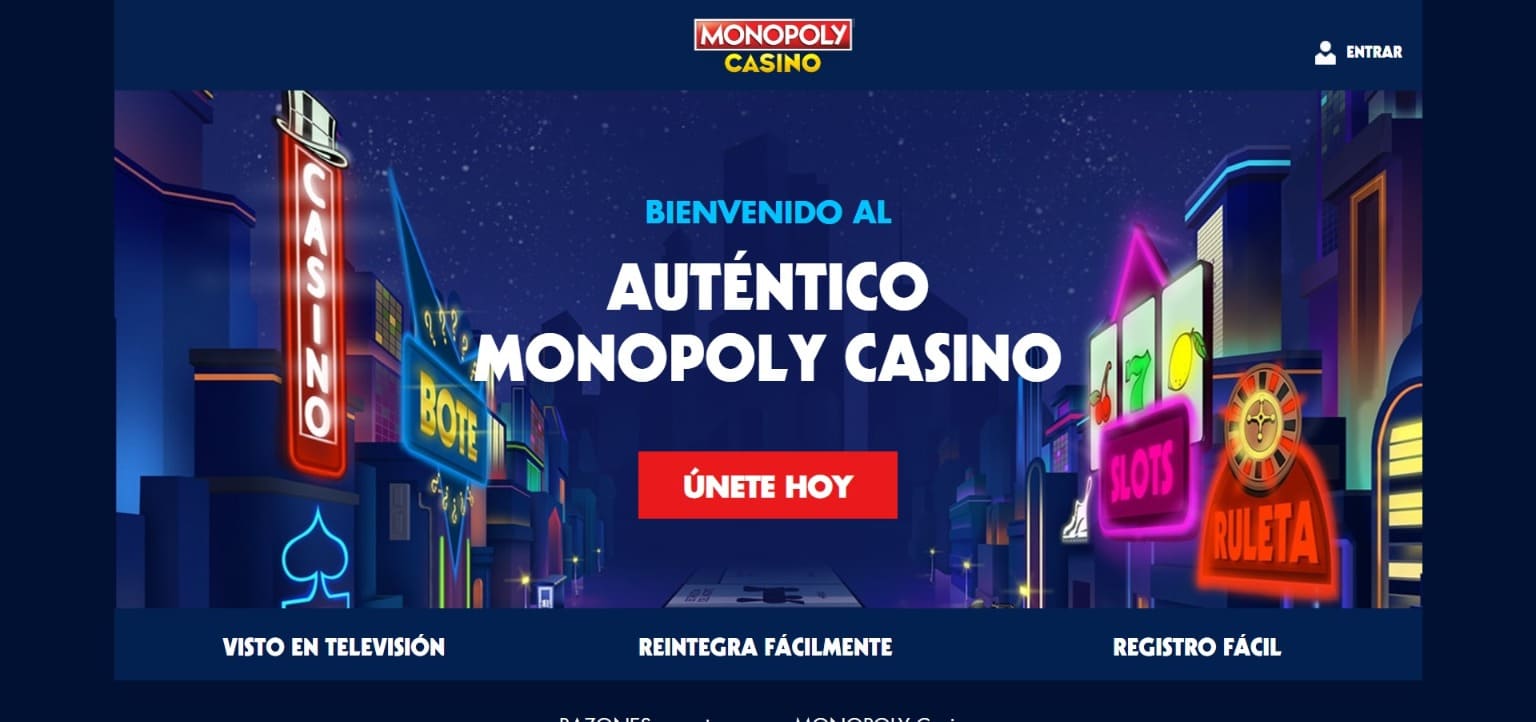 Sitio web oficial de la Monopoly Casino