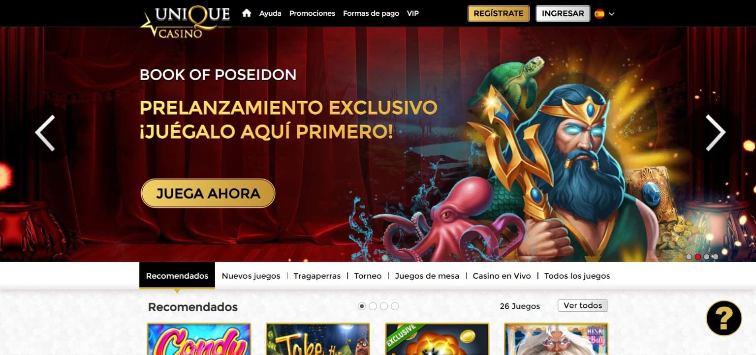 Sitio web oficial de la Unique Casino