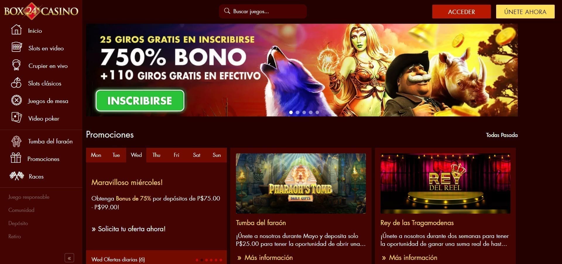 Bonos Box24 Casino