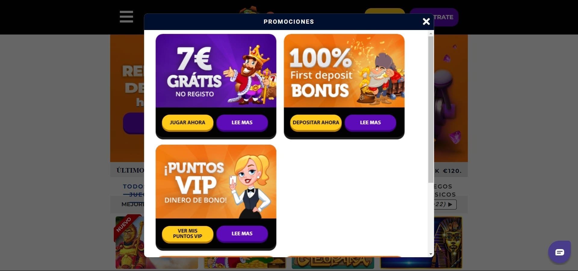 Bonos Gratorama Casino