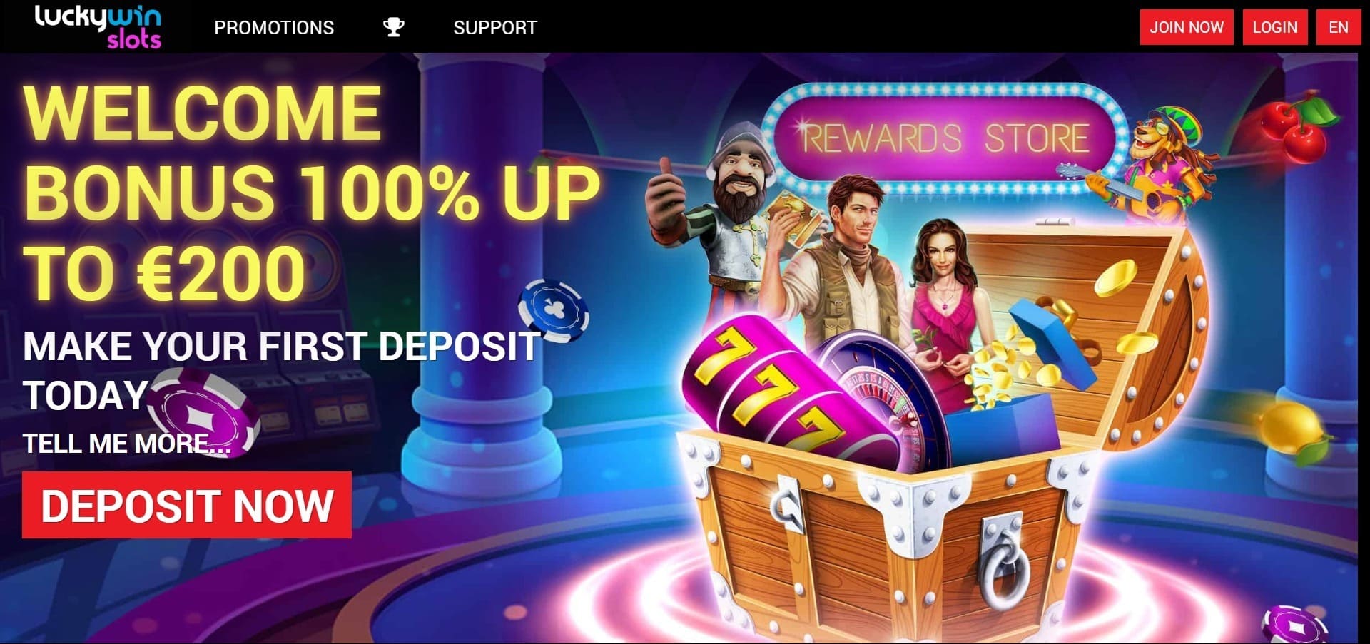 Sitio web oficial de la Lucky Win Slots Casino