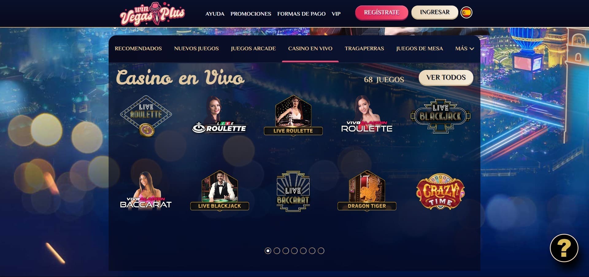 VegasPlus Casino en vivo
